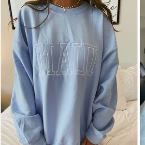 maui sun kissed coconut crewneck